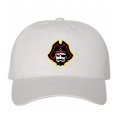 Pirate Head Dad Cap White