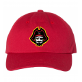 Pirate Head Dad Cap Red