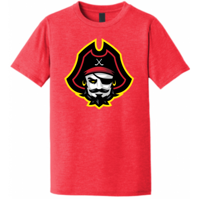Unisex Pirate Head Tee Red