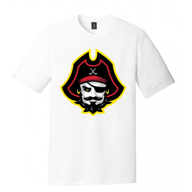 Unisex Pirate Head Tee White