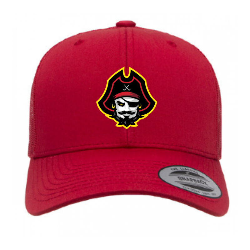 Pirate Head Red Trucker