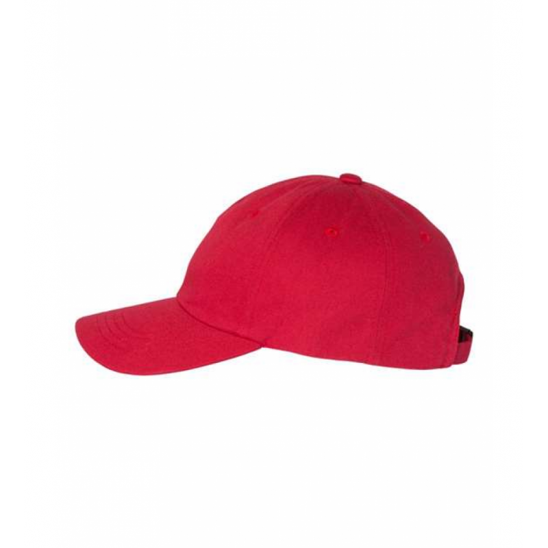 Pirate Head Dad Cap Red