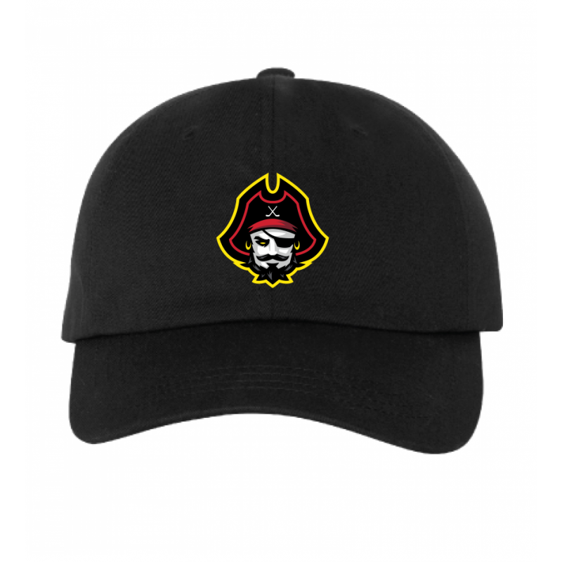 Pirate Head Dad Cap Black