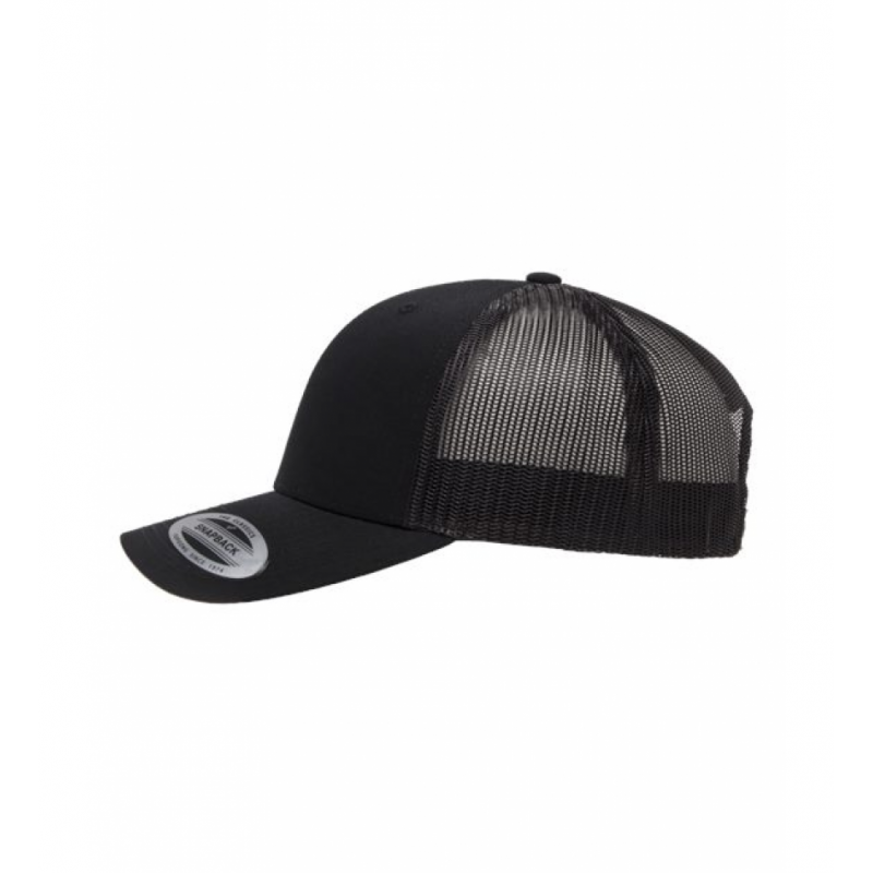 Pirate Head Black Trucker